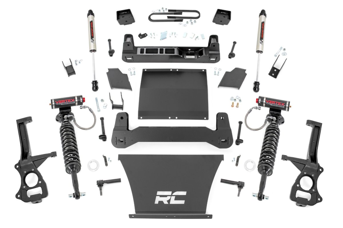 Chevrolet Silverado 1500 Suspension Lift Kit - Rough Country - 6 Inch Lift Kit | Mono Leaf Rear | Vertex/V2 - '22-'24